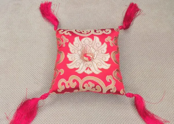 Singing Bowl Pad - Medium Size Red