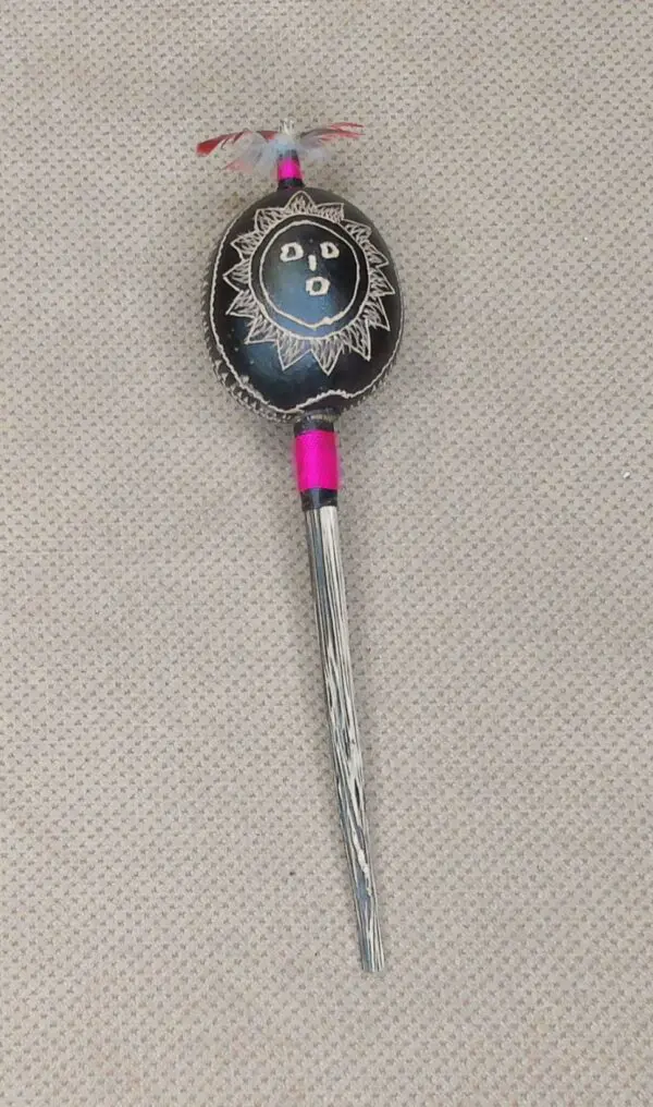 Rattle Peruvian Small Size- Sun/Moon